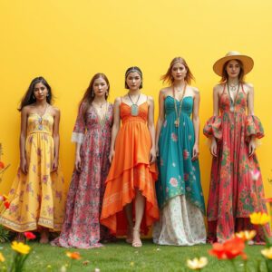 春のボヘミアンスタイルが新たに誕生！生成AIと人間の共創デザインコンテスト「AIファッションチャレンジ #12」の受賞作品を発表