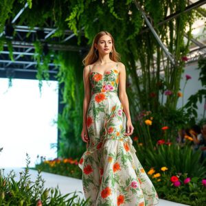 Eiko Ai Deslumbra en la 080 Barcelona Fashion Week con su Colección 'Gardener Mist'